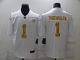 Nike Dolphins 1 Tua Tagovailoa White Leopard Vapor Untouchable Limited Jersey,baseball caps,new era cap wholesale,wholesale hats